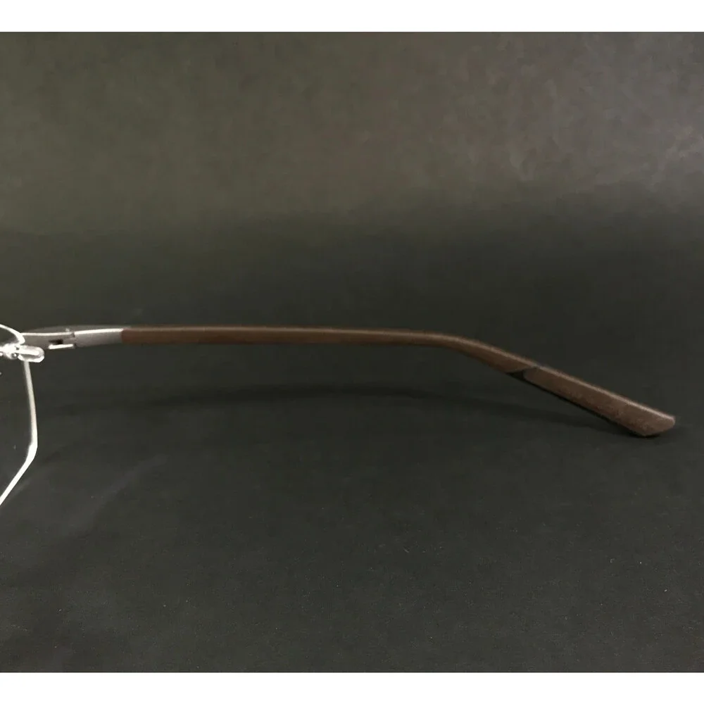 McLaren Eyeglasses Frames ML MS-85O09 C03 Brown Gray Rimless Rectangle 55-17-145